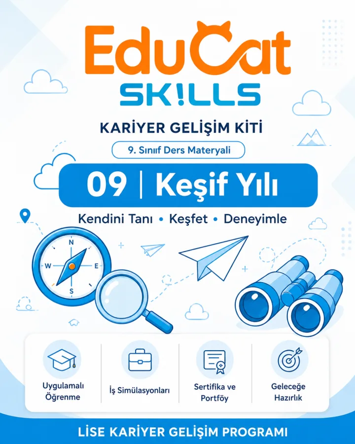 9. Sınıf — Keşif Yılı ders materyali kapağı